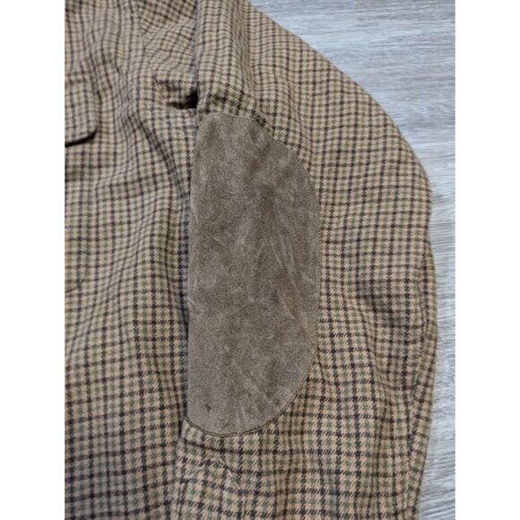 Vintage Polo Ralph Lauren Men's M Cagney Hunting Shirt 90s Shooting Patch Suede - Picture 7 of 11